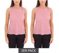 2-pack PUMA Train Pearl Mesh Tank women's tank top sports top with dryCELL 519558 04 pink 2-pack PUMA Train Pearl Mesh Tank women's tank top sports top with dryCELL 519558 04 pink