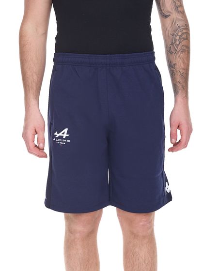 Kappa X ALPINE Formel1 Team Ocon Gasly Herren Sport-Shorts mit elastische Stoffeinsätze kurze Hose 321C3QW AF1 A03 Navy