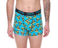 15er Sparpack TASTIQ Herren Boxershorts mit Pizza- / US-Dollar- oder Müsli-Print Baumwoll-Unterhose in Geschenkbox Unterwäsche Tas/1/BCX3 Schwarz/Blau/Grün/Gelb