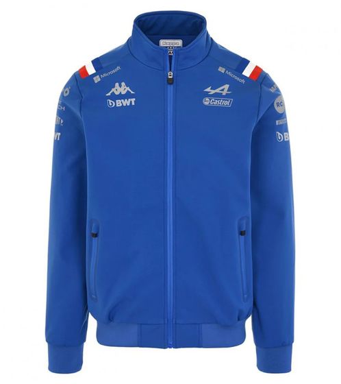 Kappa X ALPINE Formel 1 F1 Herren Softshell-Jacke wasserdichte Übergangs-Jacke 321B7DW AF1 063M Blau