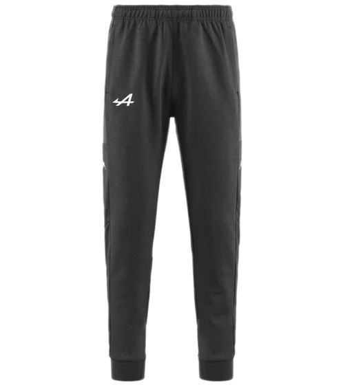 Kappa X ALPINE Formel 1 F1 Herren Jogger mit Baumwollanteil Jogging-Hose Freizeit-Hose Homewear 371G1CW AF1 A04 Dunkelgrau