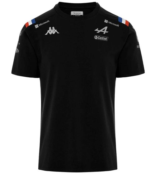 Kappa X ALPINE Formula 1 F1 T-shirt pour enfant avec technologie HYDRO WAY PROTECTION Chemise à manches courtes 331915W AF1 005 Noir