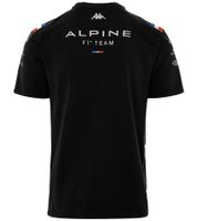 Kappa X ALPINE Formula 1 F1 children's T-shirt with HYDRO WAY PROTECTION technology short-sleeved shirt 331915W AF1 005 black