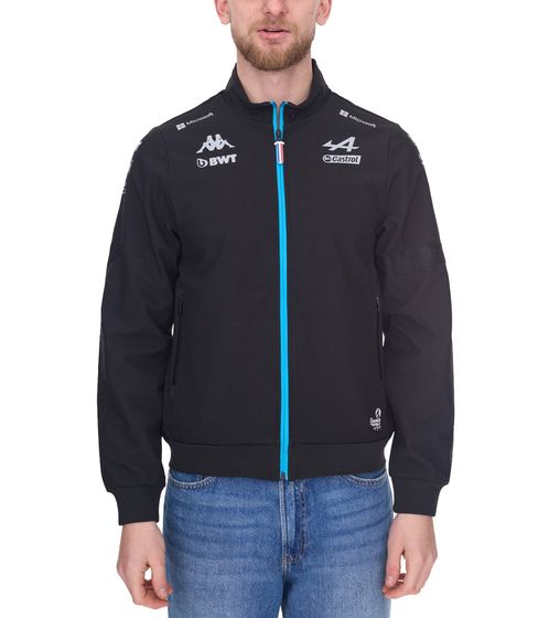 Kappa X ALPINE Formel 1 Ambacy Herren Softshell-Jacke mit Polarfleece-Futter Übergangs-Jacke 361D53W AF1 005M Schwarz