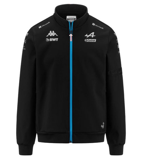 Kappa X ALPINE Formel 1 Ambacy Herren Softshell-Jacke mit Polarfleece-Futter Übergangs-Jacke 361D53W AF1 005M Schwarz