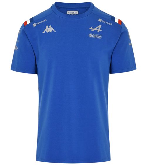 Kappa X ALPINE Formel 1 F1 Kinder T-Shirt mit HYDRO WAY PROTECTION-Technologie Kurzarm-Shirt 331915W AF1 063 Blau