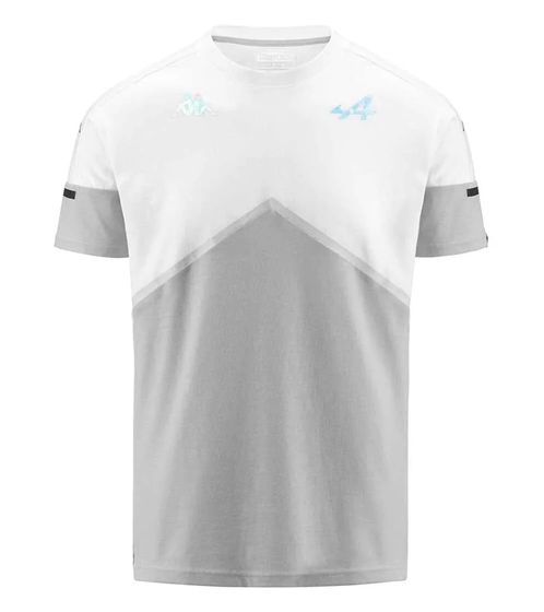 Kappa X ALPINE Formula 1 men's T-shirt cotton top short-sleeved shirt 371D51W AF1 A02 white