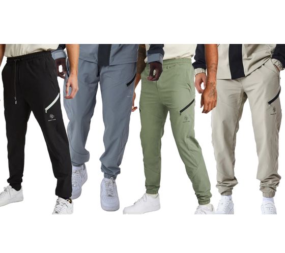 Project X Paris Herren stylische Freizeit-Hose Jogger Alltags-Hose Homewear 2344120 in Grün, Schwarz, Beige oder Grau