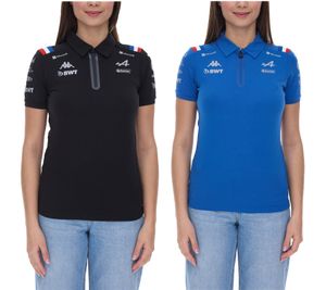 Kappa X ALPINE Formel 1 Team Ocon Gasly Damen Polo-Hemd mit HydroWayProtection Baumwoll Kurzarm-Shirt 35163WW AF1 in Blau oder Schwarz Kappa X ALPINE Formel 1 Team Ocon Gasly Damen Polo-Hemd mit HydroWayProtection Baumwoll Kurzarm-Shirt 35163WW AF1 in Blau oder Schwarz