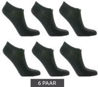6 Paar TASTIQ Sneaker-Socken schlichte Baumwoll-Socken in Geschenkbox Sport-Socken Grau, Schwarz, Weiß, Blau, Grün oder Rosa