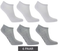6 Paar TASTIQ Sneaker-Socken schlichte Baumwoll-Socken in Geschenkbox Sport-Socken Grau, Schwarz, Weiß, Blau, Grün oder Rosa