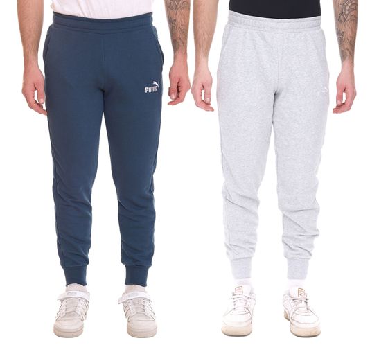 PUMA ESS Logo men's jogging pants stylish sweatpants with logo 679629 petrol blue or grey