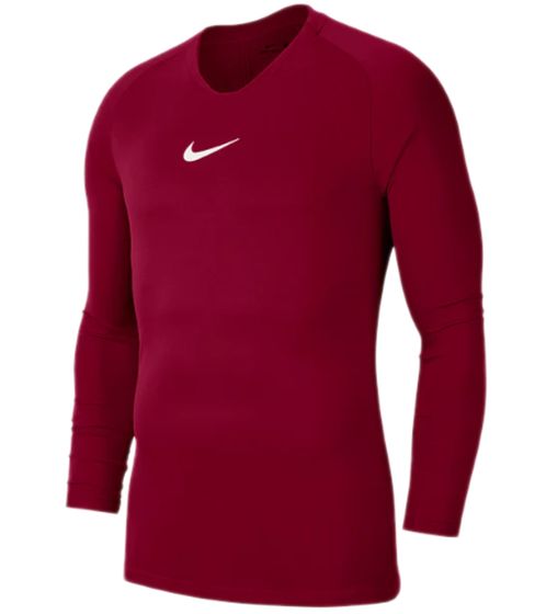 NIKE men's sports shirt with Dri-FIT technology training shirt long-sleeved shirt AV2609-677 red