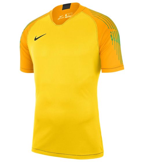 NIKE Gardien II men's sports shirt with Dri-FIT technology, breathable training jersey, short-sleeved shirt, 894512-719 yellow