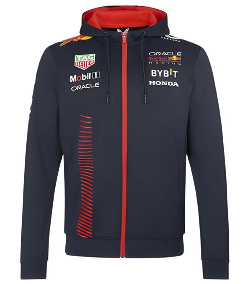 Veste de transition avec capuche Oracle Red Bull Racing Formula 1 F1 pour homme TM2650 Bleu foncé