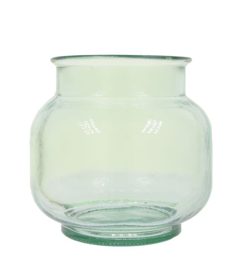 andas Vase en Verre élégant Grand Vase à Fleurs 19 x 20 x 20 cm décoration de la Maison récipient en Verre 70647360 Transparent/Vert