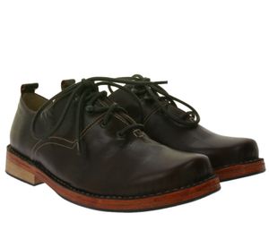 Chaussures business à lacets MP pour hommes en cuir véritable 1020 chaussures basses G.Waxed Carafe marron