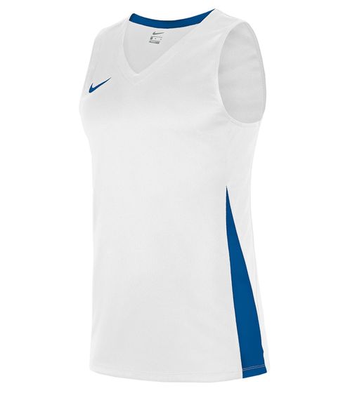 NIKE Team Basketball Débardeur avec chemise de sport DryFit pour homme NT0199-102 Blanc/Bleu