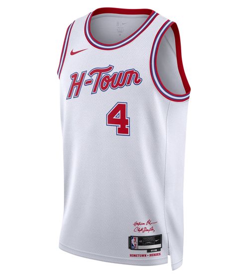 NIKE NBA Houston Rockets Dri-Fit City Edition Swingman Jersey Jalen Green Herren Tank-Top Basketball-Shirt DX8503-102 Weiß