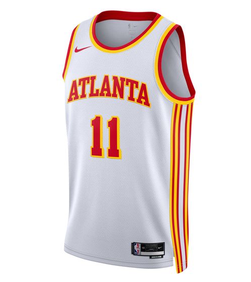 NIKE NBA Atlanta Hawks Dri-Fit Association Edition Swingman Jersey Trae Young Herren Tank-Top Basketball-Shirt DN2068-100 Weiß