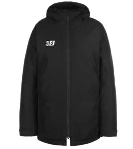 Outfitter OCEAN FABRICS TAHI men's sustainable winter jacket with adjustable hood autumn jacket OUT-M-1035-OTW-03 black