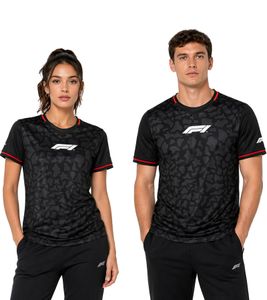 Formula 1 F1 Unisex Rundhals-Shirt mit dezentem Camouflage-Print Sport-Trikot 701222547 001 Schwarz/Rot