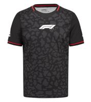 Formula 1 F1 Unisex Rundhals-Shirt mit dezentem Camouflage-Print Sport-Trikot 701222547 001 Schwarz/Rot