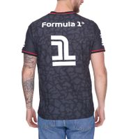 Formula 1 F1 men's round-neck shirt with subtle camouflage print sports jersey 701222547 001 black/red