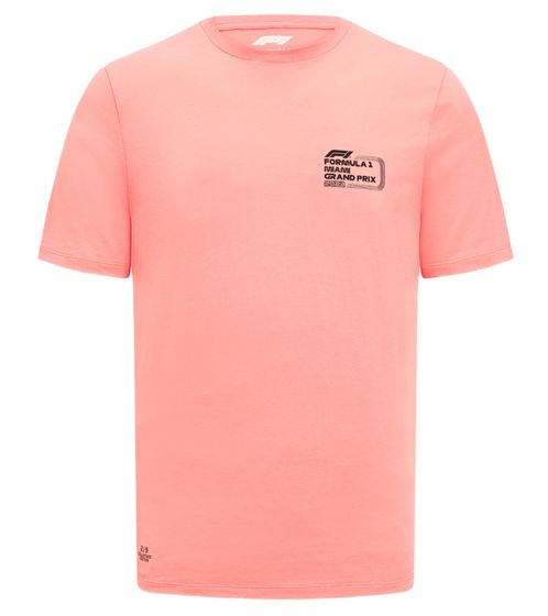 Formula 1 F1 Austin men's round neck shirt, cotton shirt, short sleeve shirt 701222557 001 pink