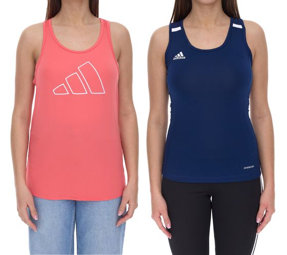 adidas women's tank top sports shirt Versatile Train Necessi HH8871 in pink or T19 DY8869 in blue