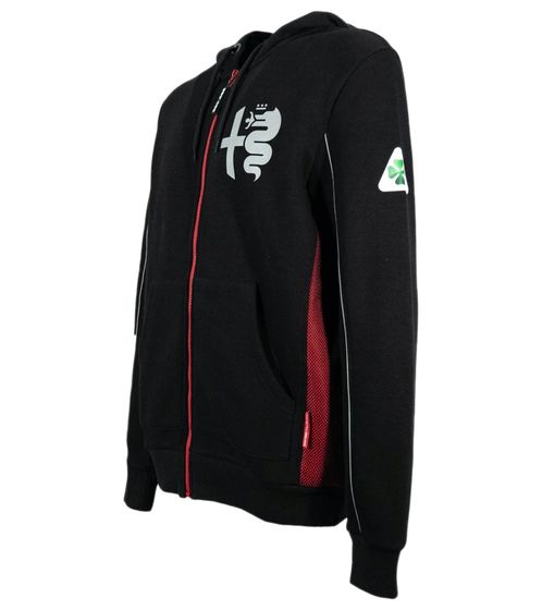 ALFA ROMEO Silvere Tribute Veste à capuche pour homme Veste de survêtement Veste de tous les jours ARR_RCSWHA98 Noir