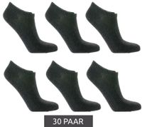 30 Paar TASTIQ Sneaker-Socken schlichte Baumwoll-Socken in Geschenkbox Sport-Socken Grau, Schwarz, Weiß, Blau, Grün oder Rosa