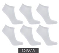 30 Paar TASTIQ Sneaker-Socken schlichte Baumwoll-Socken in Geschenkbox Sport-Socken Grau, Schwarz, Weiß, Blau, Grün oder Rosa