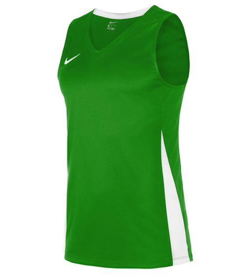 NIKE Team Basketball Men's Tank Top with DryFit Sports Shirt Training Shirt NT0199-302 Green/White