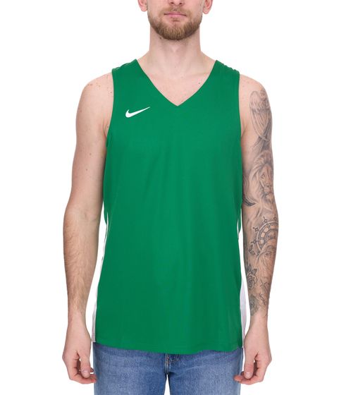 NIKE Team Basketball Herren Tank-Top mit DryFit Sport-Shirt Trainings-Shirt NT0199-302 Grün/Weiß