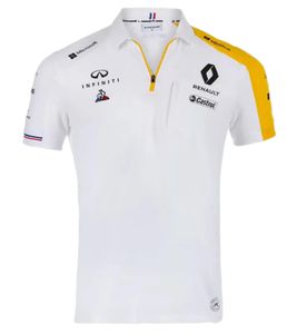 Le Coq Sportif Fomel 1 F1 Renault men's polo shirt short-sleeved shirt cotton shirt 1910983 white