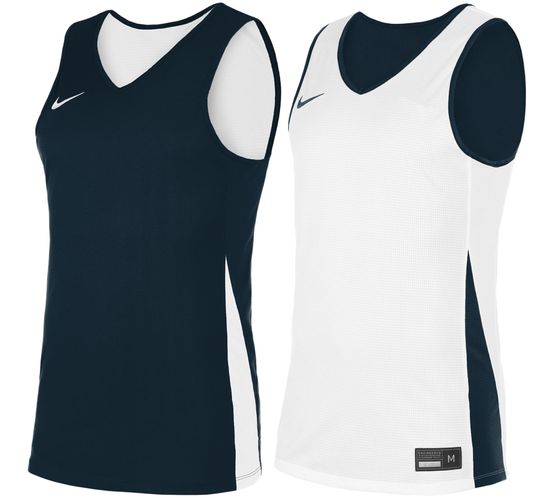 NIKE Team Basketball Reversible Jersey 20 Men's Sports Shirt with Dri-FIT Technology Training Shirt Tank Top NT0203-451 Navy