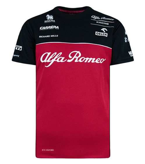 ALFA ROMEO RP Team men's T-shirt short-sleeved shirt from the Race Team Collection ARR_RTCTS17 Red/Black