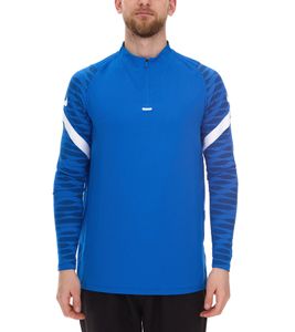 Pull d'entraînement Nike Strike 21 Dry Drill à manches longues pour homme avec demi-zip et t-shirt Dry-Fit à manches longues, bleu, CW5858-463 Pull d'entraînement Nike Strike 21 Dry Drill à manches longues pour homme avec demi-zip et t-shirt Dry-Fit à manches longues, bleu, CW5858-463