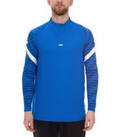 NIKE Strike 21 Dry Drill Longsleeve Herren Trainings-Pullover mit Half-Zip Sport-Troyer mit Dry-Fit Langarm-Shirt CW5858-463 Blau