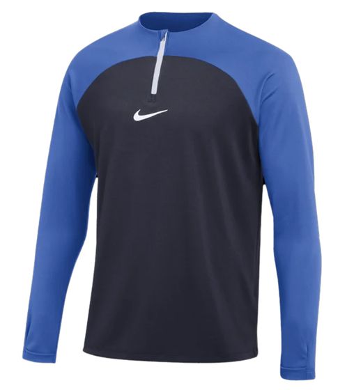 NIKE Academy Pro Dry Drill Longsleeve Men's Training Jacket with Half-Zip Sports Jacket with Dry-Fit DH9230-463 Blue