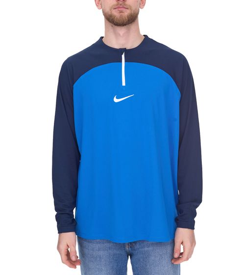 NIKE Academy Pro Dry Drill Longsleeve Herren Trainingsjacke mit Half-Zip Sportjacke mit Dry-Fit DH9230-463 Blau