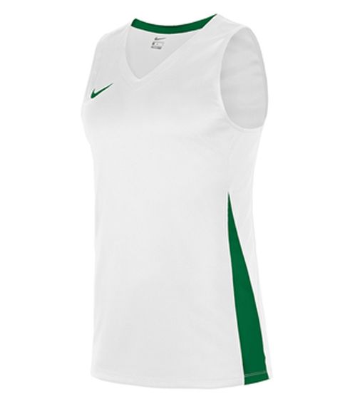 NIKE Team Basketball Men's Tank Top with DryFit Sports Shirt Training Shirt NT0199-104 White/Green