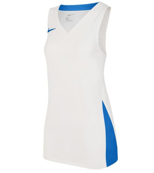 NIKE Team Basketball débardeur pour femme avec chemise de sport DryFit chemise d'entraînement NT0211-102 blanc/bleu