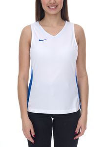 Canotta da donna NIKE Team Basketball con maglia sportiva DryFit maglia da allenamento NT0211-102 bianco/blu Canotta da donna NIKE Team Basketball con maglia sportiva DryFit maglia da allenamento NT0211-102 bianco/blu