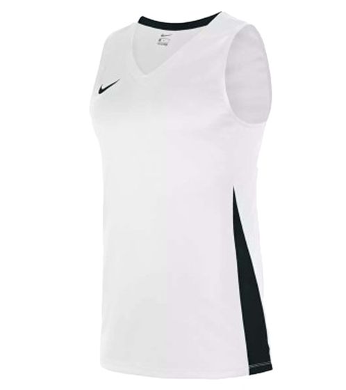 NIKE Team Basketball Women's Tank Top with DryFit Sports Shirt Training Shirt NT0211-100 White/Black