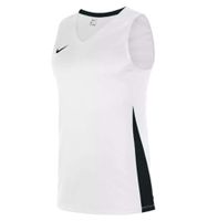NIKE Team Fitness Damen Tank-Top mit DryFit Sport-Shirt Trainings-Shirt NT0211-100 Weiß/Schwarz