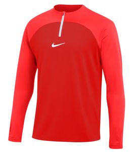 NIKE Academy Pro Dry Drill Veste d'entraînement à manches longues pour homme avec demi-fermeture éclair et coupe sèche DH9230-657 Rouge