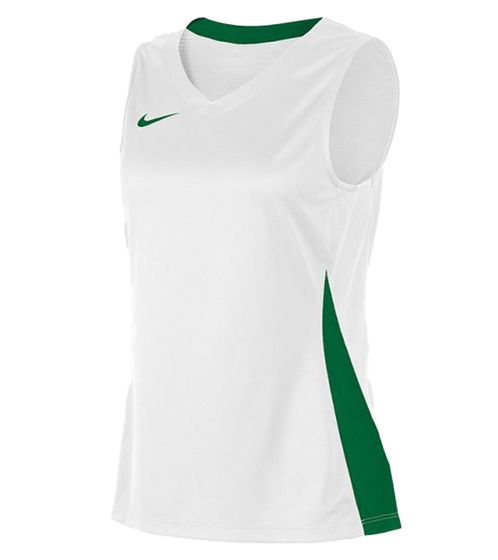 NIKE Team Basketball Women's Tank Top with DryFit Sports Shirt Training Shirt NT0211-104 White/Green