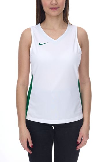 NIKE Team Basketball Damen Tank-Top mit DryFit Sport-Shirt Trainings-Shirt NT0211-104 Weiß/Grün